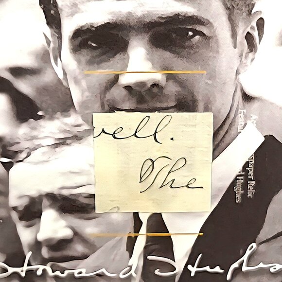 Authentic Howard Hughes Handwriting Relic Piece of History Billionaire Aviator - Picture 2 of 4